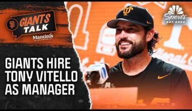 Giants officially name ex-Tennessee coach Tony Vitello team's new manager | Giants Talk | NBCSBA