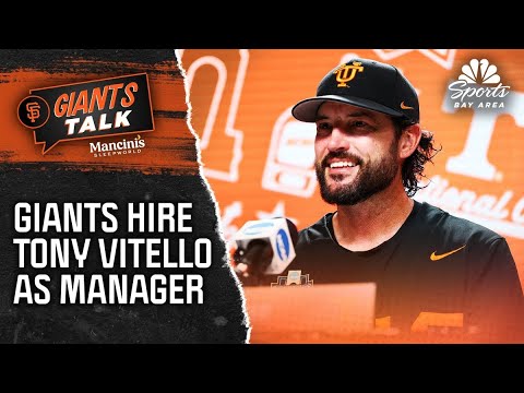 Giants officially name ex-Tennessee coach Tony Vitello team's new manager | Giants Talk | NBCSBA