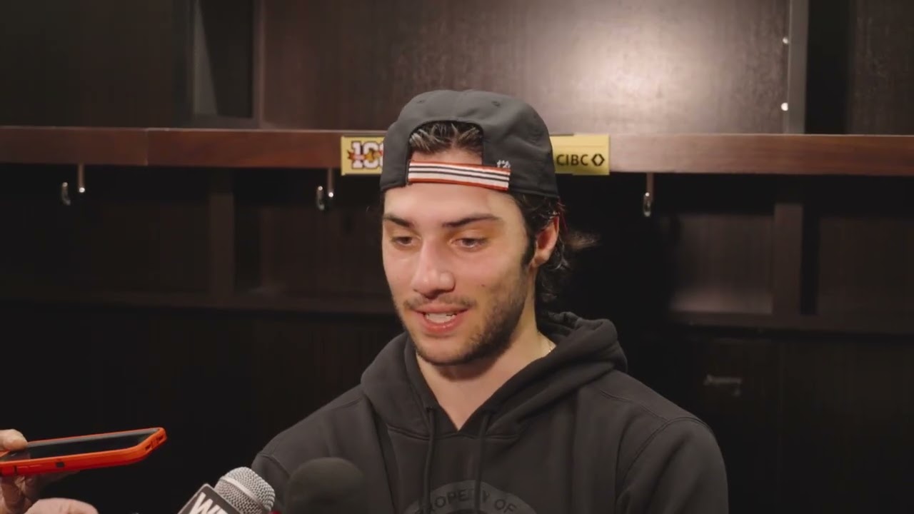 Chicago Blackhawks | Frank Nazar Post Win Interview!