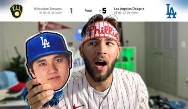 Phillie Fan Reacts to Dodgers Sweeping the Brewers in NLCS