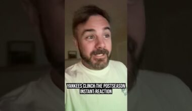 YANKEES CLINCH PLAYOFFS INSTANT REACTION #baseball #mlb #reaction #playoffs