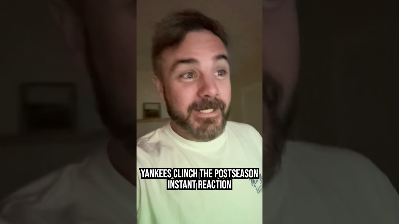 YANKEES CLINCH PLAYOFFS INSTANT REACTION #baseball #mlb #reaction #playoffs