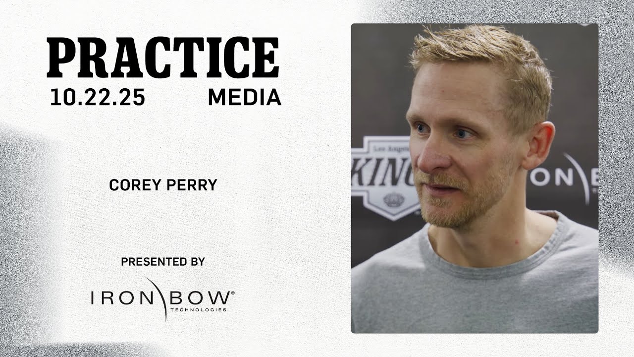 Media: Corey Perry | 10.22.25 LA Kings Practice in Dallas
