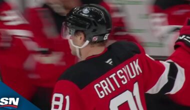 Devils' Arseni Gritsyuk Snipes His First Career NHL Goal vs. Minnesota Wild