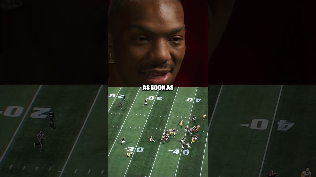 Bijan Robinson breaks down his CRAZY juke against Green Bay  #nfl #atlantafalcons #falcons