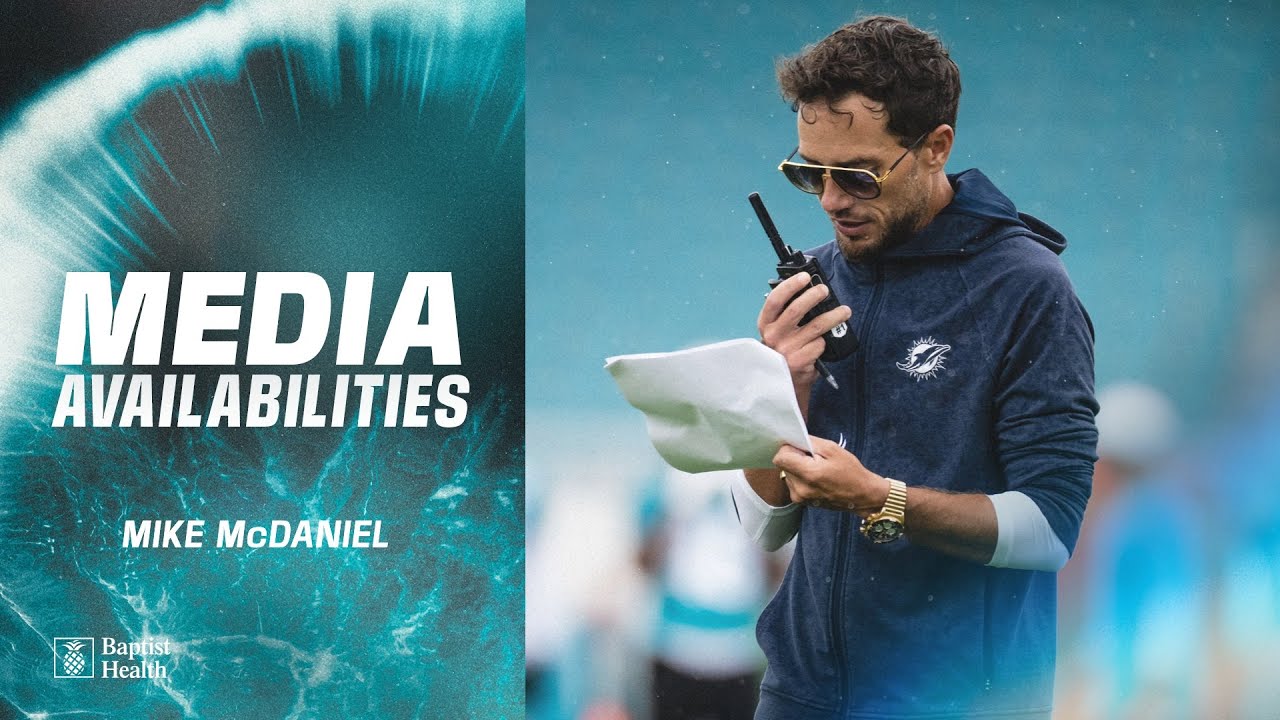 Coach Mike McDaniel meets with the media | Miami Dolphins