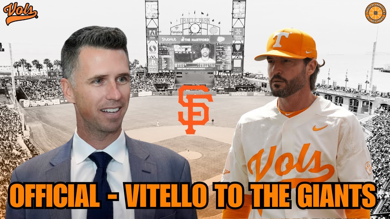 IT'S OFFICIAL - Tony Vitello is the Manager of the San Francisco Giants | Tennessee Vols Baseball