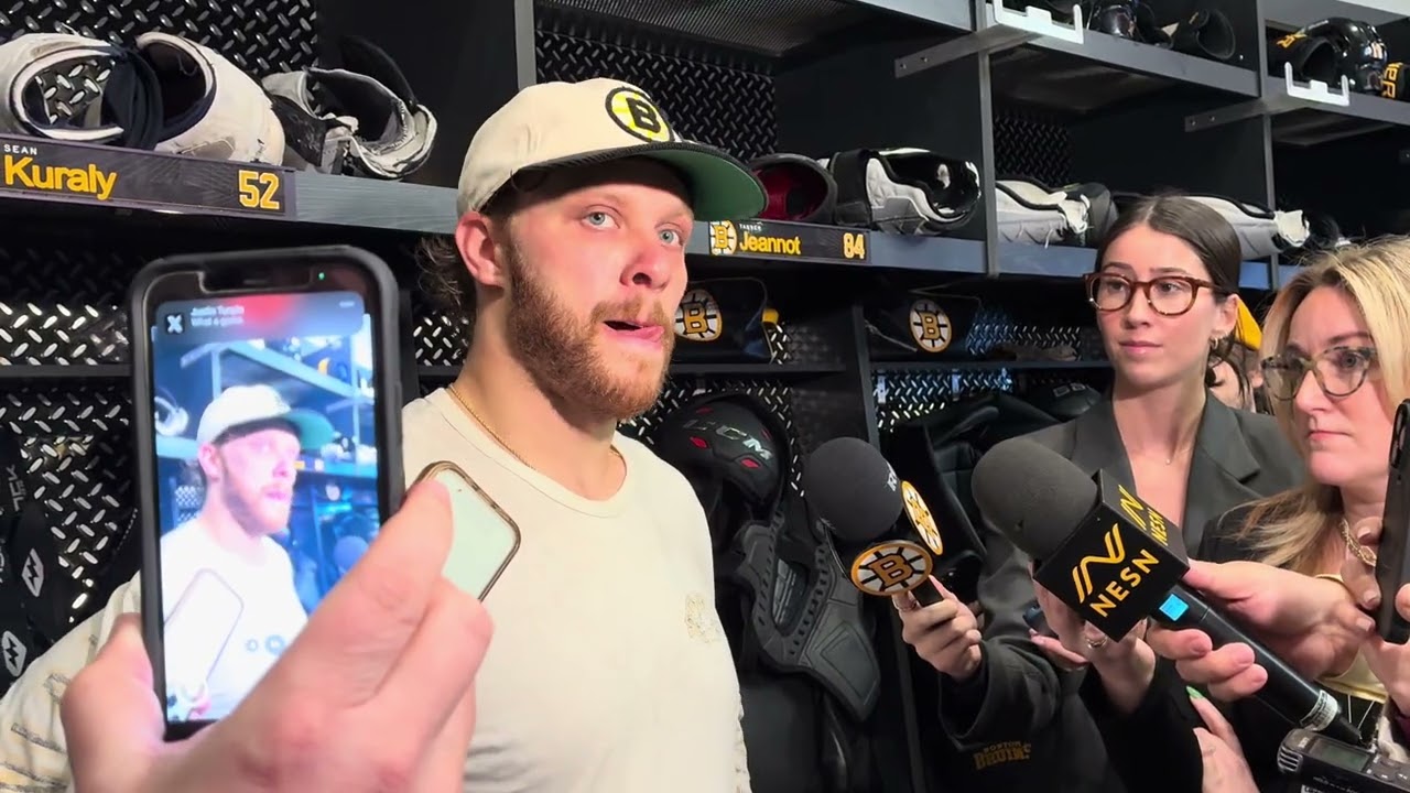 David Pastrnak on Marchand tribute: more emotional than what I expected