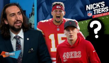 Chiefs are "chasing history again," 49ers, Colts are a question mark 🤔 on Nick's Week 8 Tiers | FTF