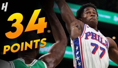 VJ Edgecombe with UNREAL ROOKE DEBUT 🔥 34 Points vs Celtics