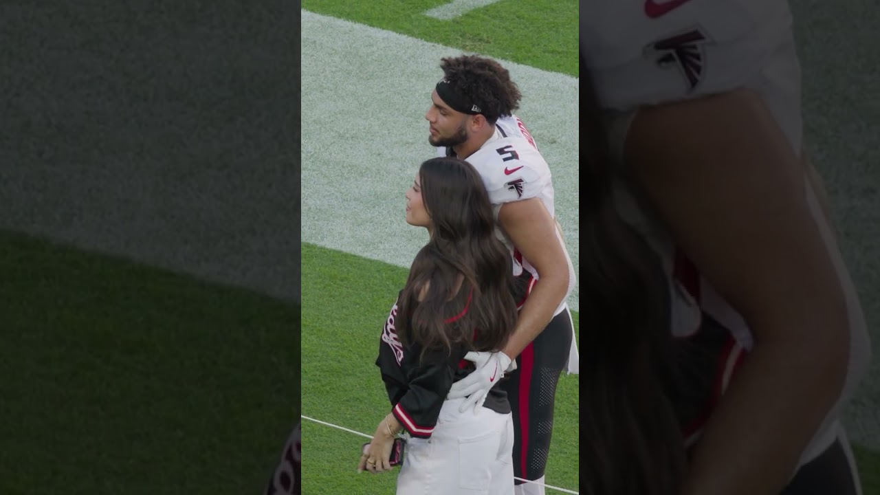 Drake London catching up with friends and family in his return to California 😁  #falcons #nfl