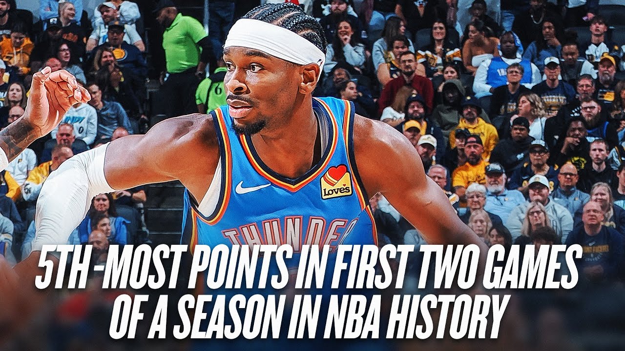 SGA's HISTORIC 90 PTS in First Two Games Of The Season | October 23, 2025