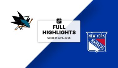 NHL Highlights | Sharks vs. Rangers | October 23, 2025