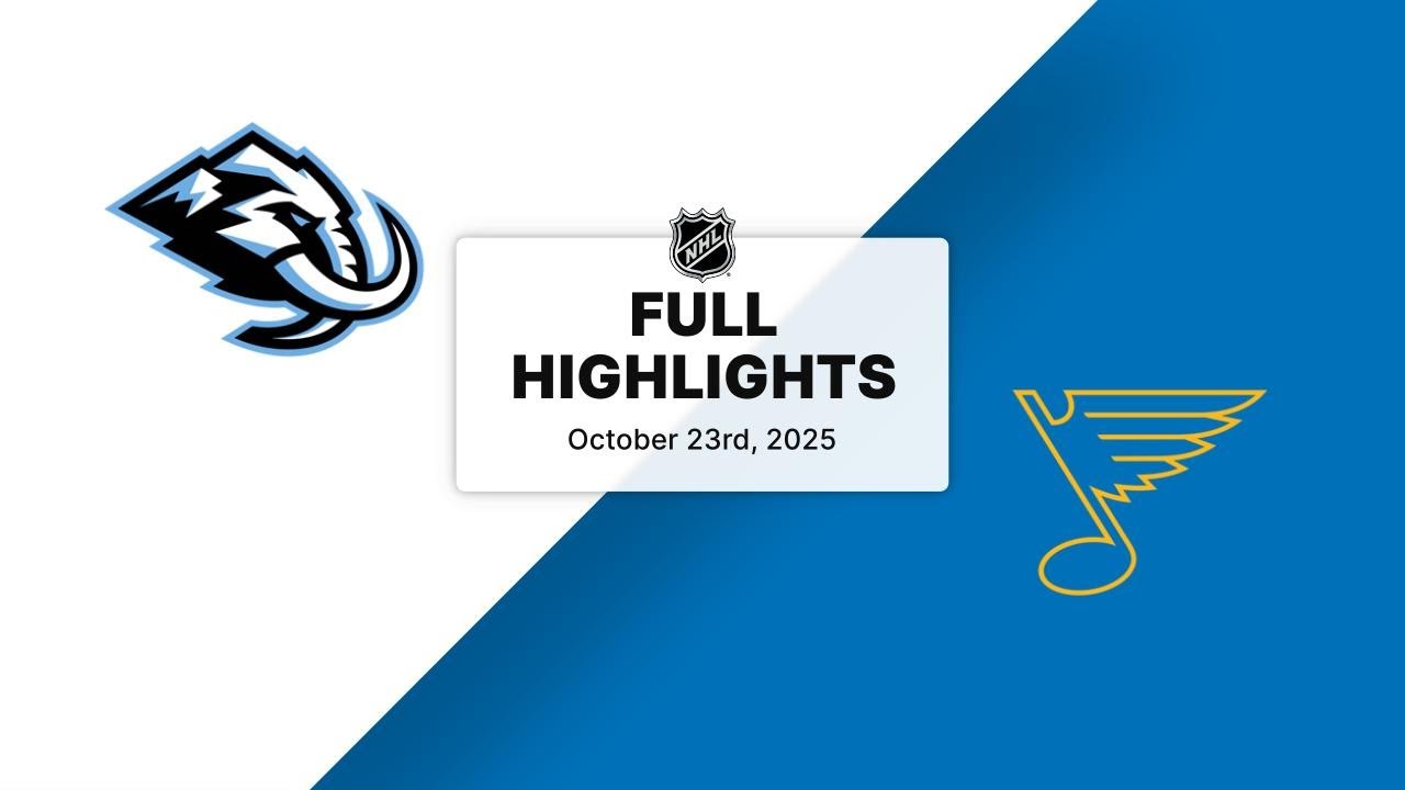 NHL Highlights | Mammoth vs. Blues | October 23, 2025