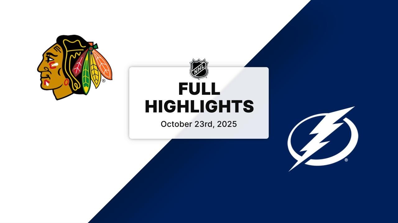 NHL Highlights | Blackhawks vs. Lightning | October 23, 2025