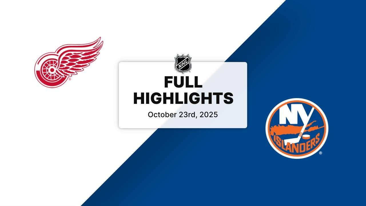 NHL Highlights | Red Wings vs. Islanders | October 23, 2025