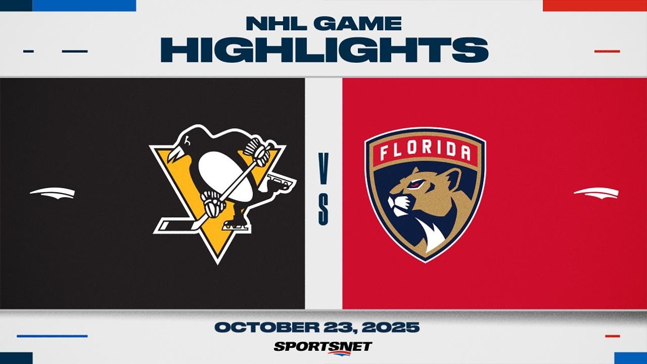 NHL Highlights | Penguins vs. Panthers - October 23, 2025
