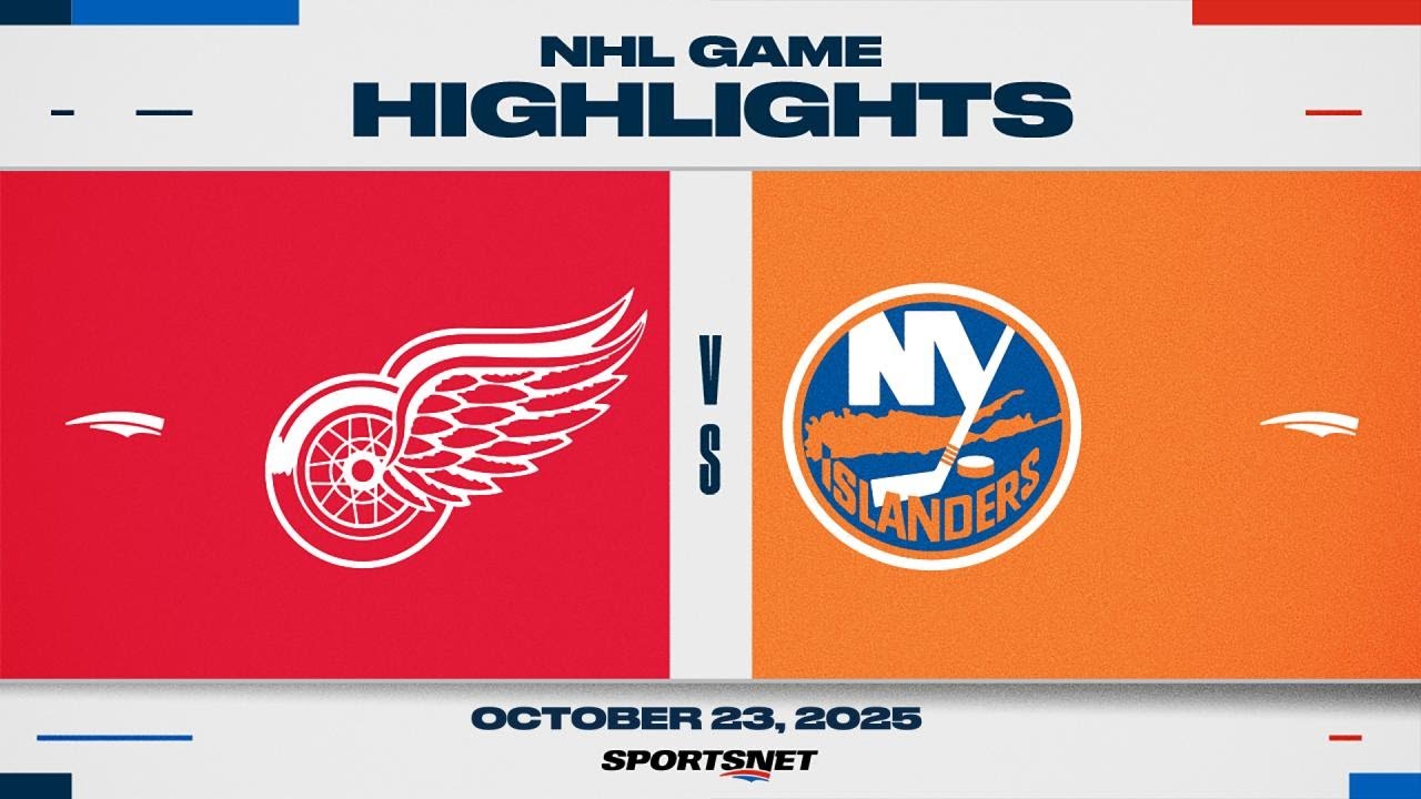 NHL Highlights | Red Wings vs. Islanders - October 23, 2025