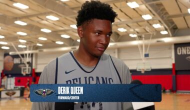 Derik Queen on first NBA game, containing Victor Wembanyama | New Orleans Pelicans