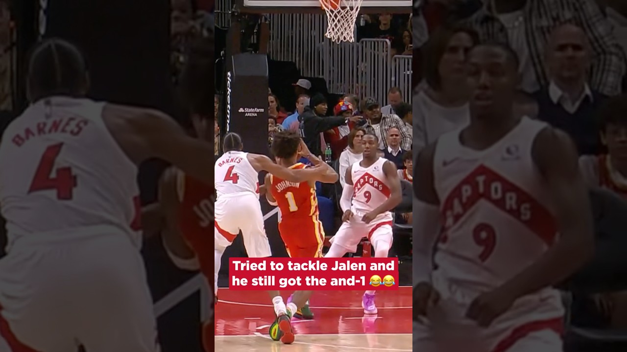 Man get OFF me 💪💪 #nba #hawks #jalenjohnson