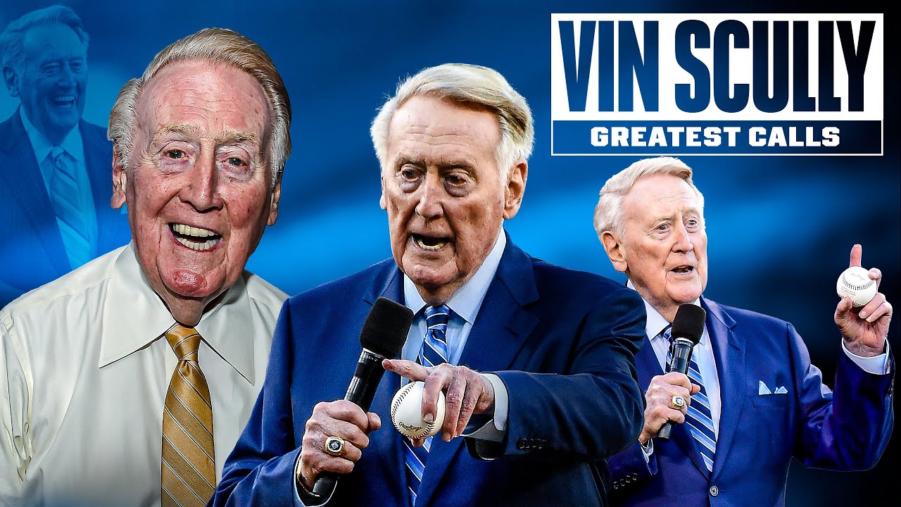 ULTIMATE Vin Scully highlight reel! 🎙️ (Legendary Dodgers announcer's best baseball calls! ⚾️)