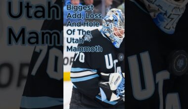 Utah Mammoth Biggest Add, Loss, And Hole. Comment your picks below #nhl #utahmammoth