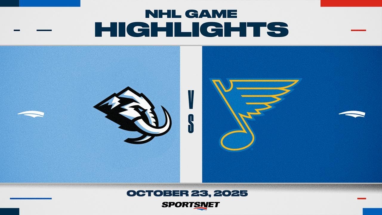 NHL Highlights | Mammoth vs. Blues - October 23, 2025