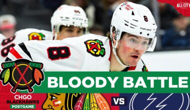 BLACKHAWKS POSTGAME: Ryan Donato WINS Bloody Battle vs Lightning! | CHGO Blackhawks Podcast