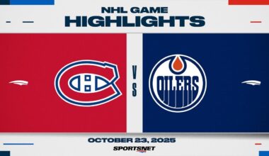 NHL Highlights | Canadiens vs. Oilers - October 23, 2025