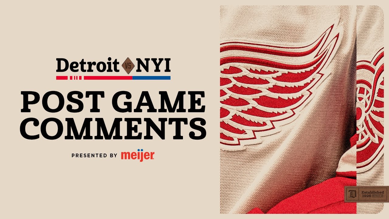 Dylan Larkin & Todd McLellan Post Game vs NYI | Oct. 23, 2025