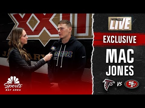 Mac Jones jokes Christian McCaffrey owes him after getting tackled in 49ers' win | NBC Sports BA