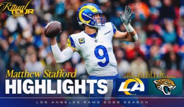 HIGHLIGHTS: Matthew Stafford's Best Throws From 5-Touchdown Game vs. Jaguars in London