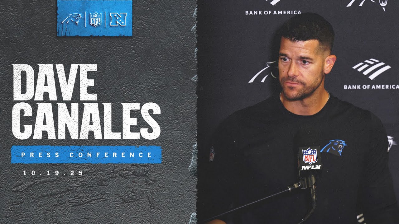 Dave Canales speaks after Panthers 13- 6 win over the Jets | Carolina Panthers