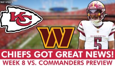 HUGE Chiefs Injury Update + Kansas City Chiefs Will Beat The Commanders On Monday Night Football If…