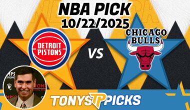 Detroit Pistons vs Chicago Bulls Pick 10/22/25 NBA Pick Prediction