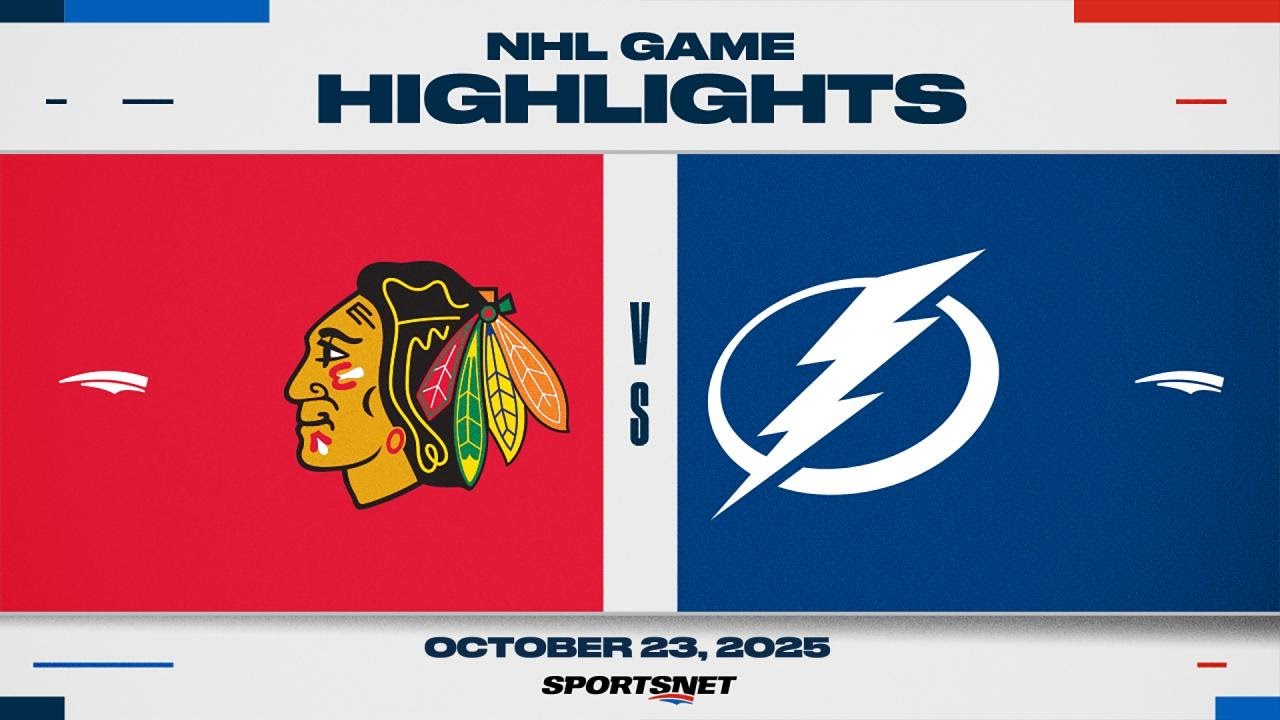 NHL Highlights | Blackhawks vs. Lightning - October 23, 2025