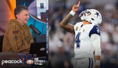 Dak Prescott dominates Commanders as Jayden Daniels goes down | Pro Football Talk | NFL on NBC