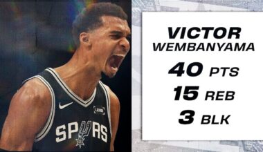 WEMBY MAKES HISTORY: 40 Points to Open the Season!