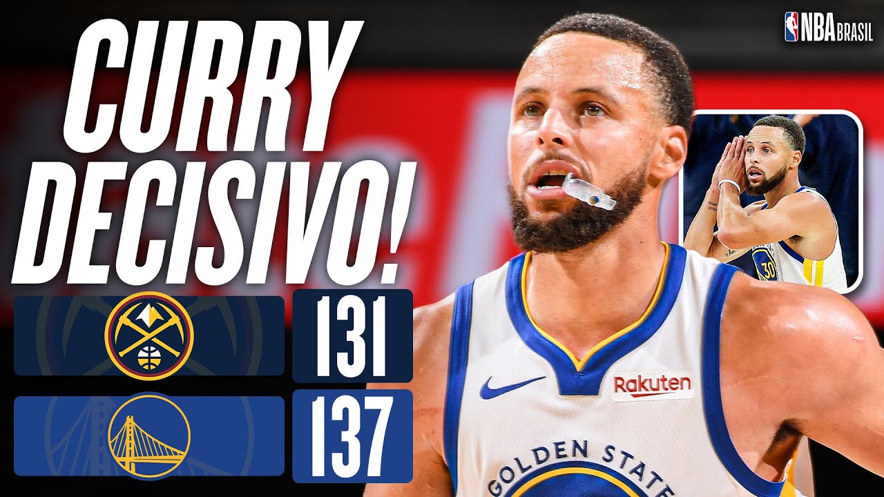 CURRY tem noite inspirada e WARRIORS vencem NUGGETS na prorrogação - Melhores Momentos