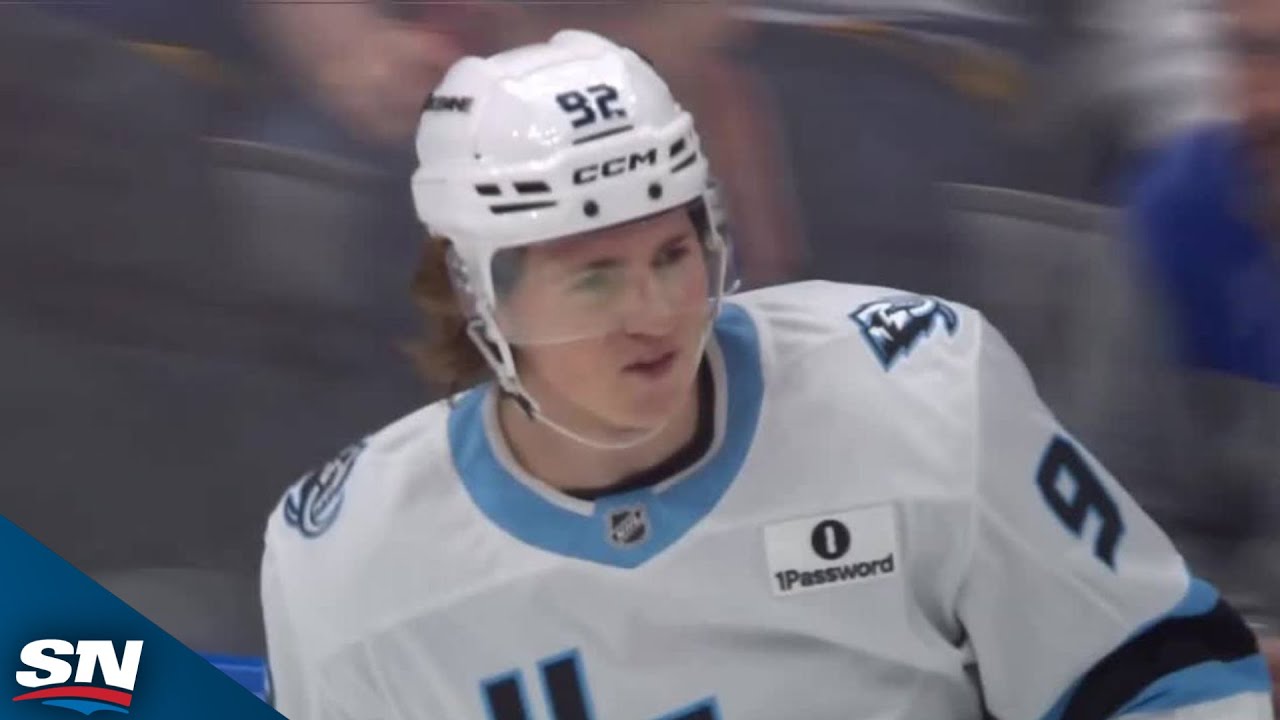 Mammoth's Logan Cooley Records First-Period Natural Hat Trick Vs. Blues