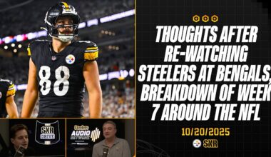 Thoughts after re-watching Steelers at Bengals + More | SNR Drive (Oct. 20) | Pittsburgh Steelers