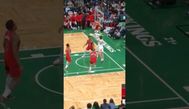 Hugo's already deep in his bag 👀 #celtics #nba #shorts