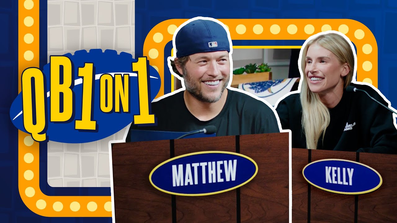 Matthew Stafford & Kelly Stafford Test Their Elementary School-Level Knowledge | QB 1 On 1