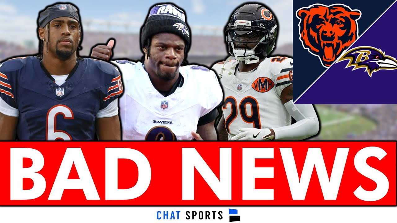 🚨Chicago Bears Just Got HORRIBLE NEWS Before Ravens Game🚨