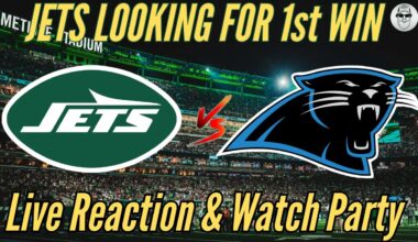 NY JETS vs CAROLOINA PANTHERS LIVE REACTION & WATCH PARTY/ New York Jets News