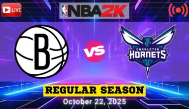 OCTOBER 22, 2025 | NETS VS HORNETS | NBA REGULAR SEASON | LIVE FULL GAME SIMULATION | NBA 2K26
