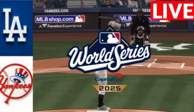 🔴 LIVE : Los Angeles Dodgers vs New York Yankees |October WORLD SERIES 2025 | MLB THE SHOW 25 SIM