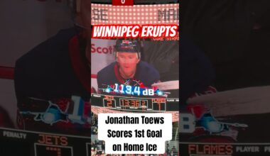 Toews’ 1st on Home Ice  #winnipeg #nhljets #gojetsgo #nhl