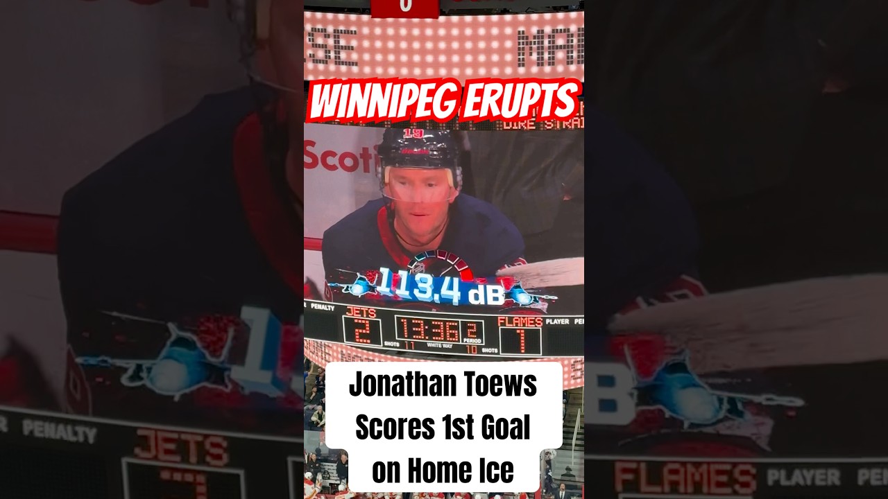 Toews’ 1st on Home Ice  #winnipeg #nhljets #gojetsgo #nhl