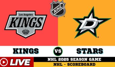 🔴LIVE : Los Angeles Kings Vs Dallas Stars | NHL 2025 | NHL Live SCOREBOARD